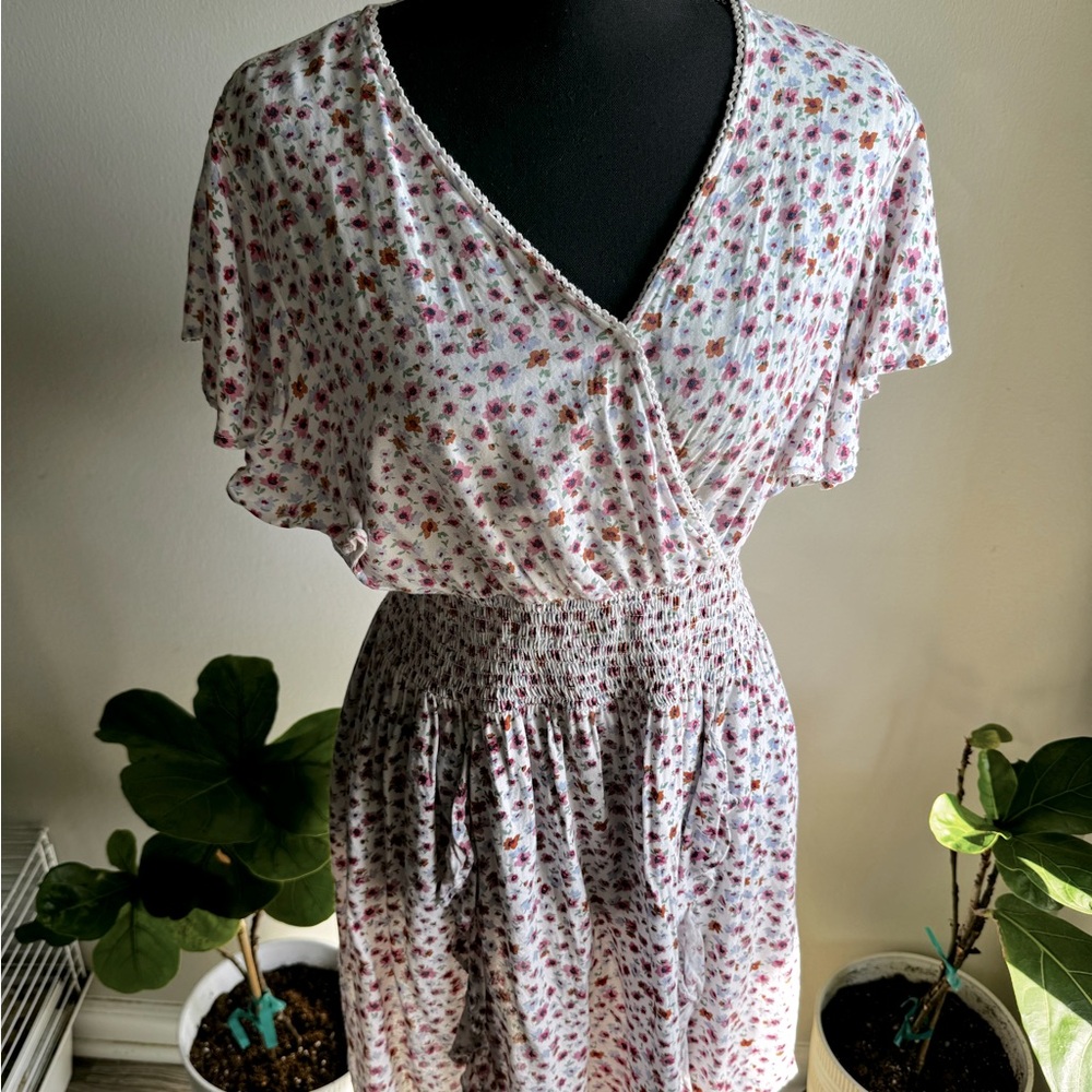 Mid length dress.